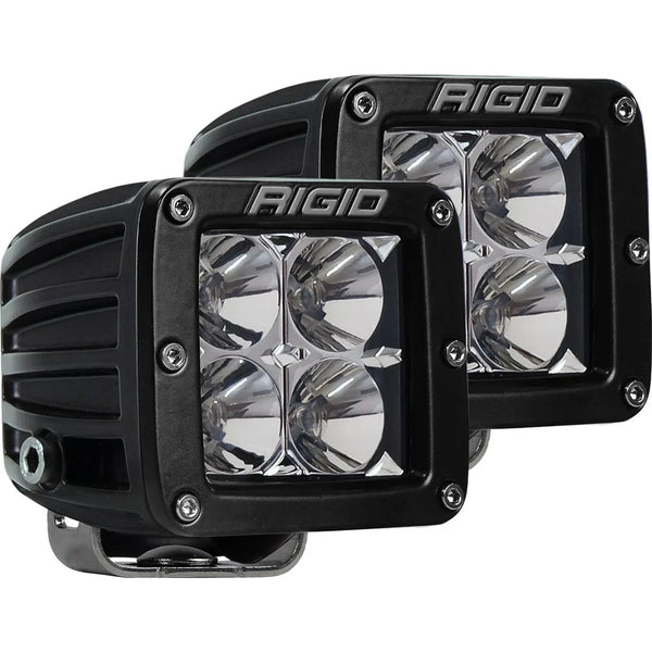 Rigid D-Series Pro White Flood LED Light Pair - Aspire Auto Accessories