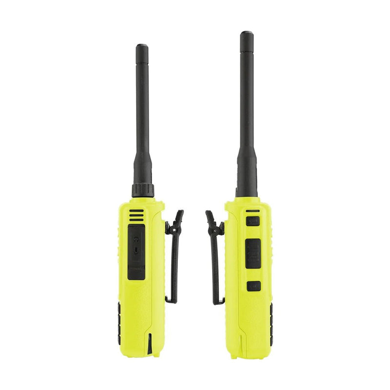 Rugged GMR2 GMRS and FRS Two Way Handheld Radio - High Visibility Safety Yellow - Aspire Auto Accessories