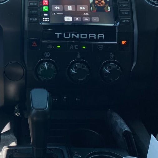 Single Climate Control Radio Letter Inserts Fits 2014-2021 Toyota Tundra - Aspire Auto Accessories