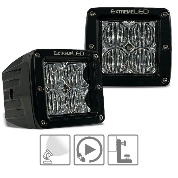 Spot and Flood Extreme Series 3" CREE LED Light Pod (All Options) - Aspire Auto Accessories