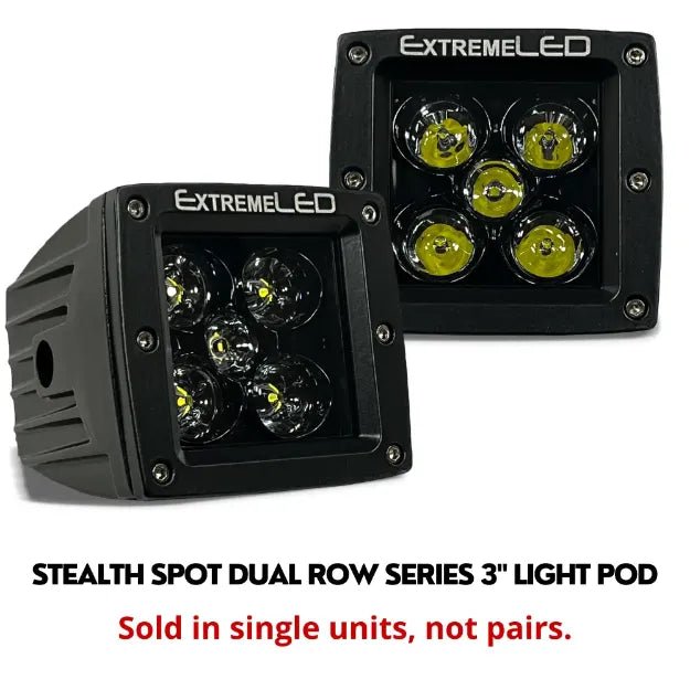 Stealth Spot and Flood Dual Row Series 3" Light Pod (All Options) - Aspire Auto Accessories