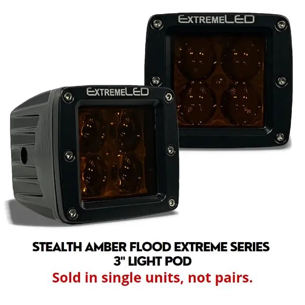 Stealth Spot and Flood Extreme Series 3" Light Pod (All Options) - Aspire Auto Accessories