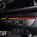 Tufskinz Strip Above Climate Control Accent Trim for Tacoma (2016-2023) - Aspire Auto Accessories