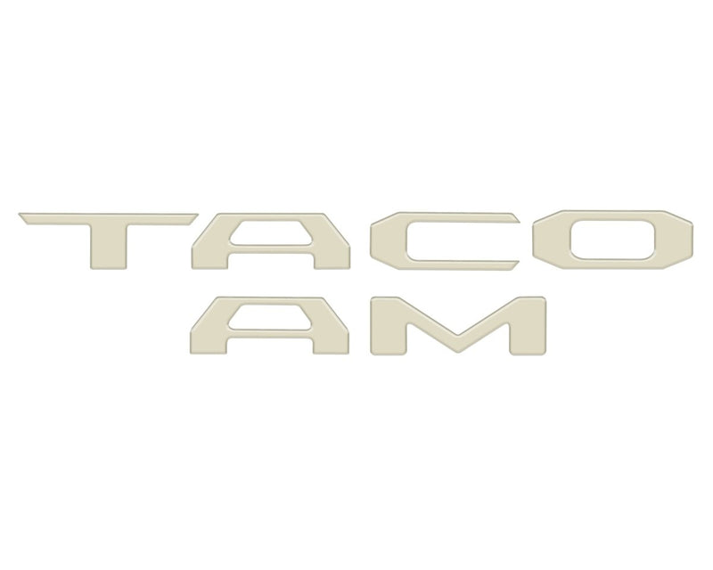 "TACOMA" Tailgate Letter Inserts Fits 2016-2023 Toyota Tacoma - Aspire Auto Accessories