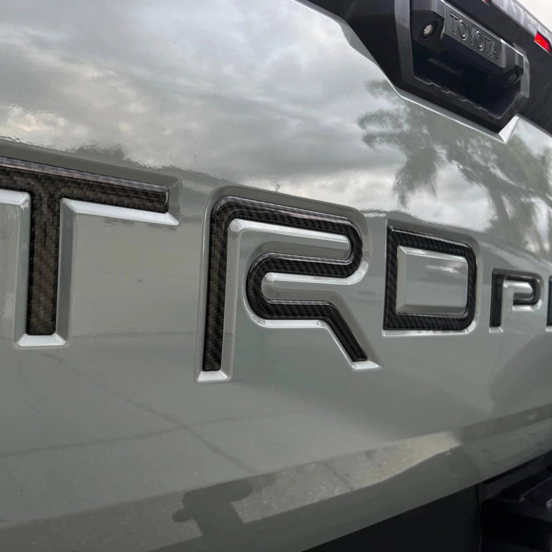 TRD Pro Tailgate Letter Inserts for 2022-2023 Toyota Tundra - Aspire Auto Accessories