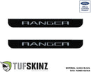 Tufskinz Domed Door Sill Protection Overlays for Ford Ranger (2019-2023) - Aspire Auto Accessories