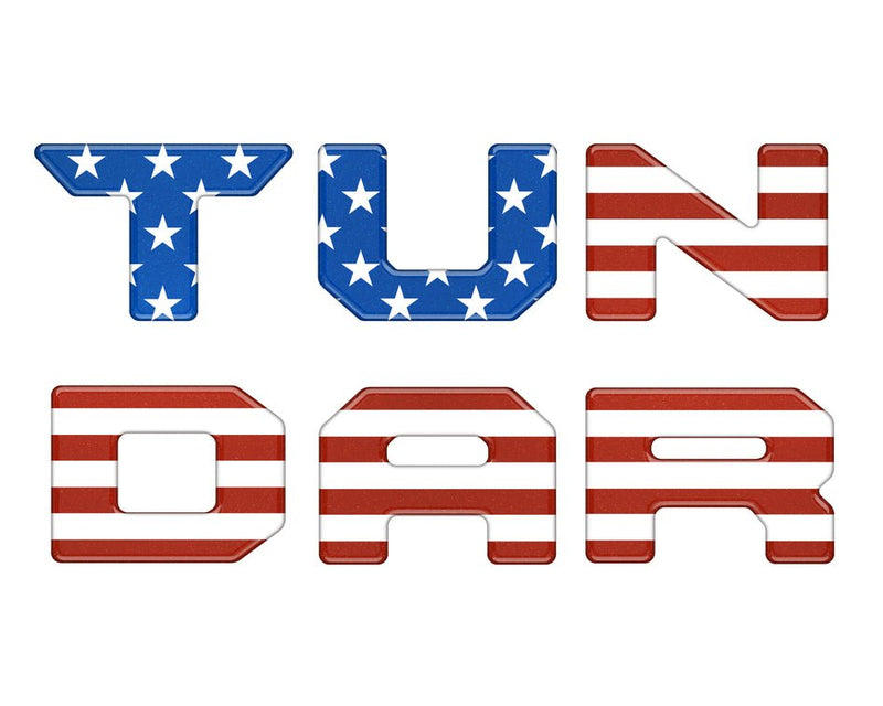 Tufskinz Bed Rail Letter Overlays for Tundra (2022-2024) - Aspire Auto Accessories