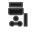 Tufskinz Foam Cup Holder inserts (Automatic) Inserts for  Tacoma (2005-2015) - Aspire Auto Accessories