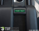 Tufskinz Center Console Badge/Custom Text Accent Trim for Tundra (2014-2021) - Aspire Auto Accessories