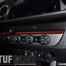 Tufskinz Strip Above Climate Control Accent Trim for Tacoma (2016-2023) - Aspire Auto Accessories