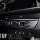 Tufskinz Strip Above Climate Control Accent Trim for Tacoma (2016-2023) - Aspire Auto Accessories