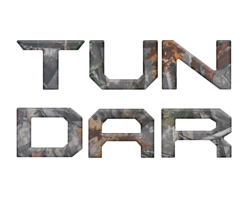 "TUNDRA" Tailgate Letter Inserts Fits 2014-2021 Toyota Tundra - Aspire Auto Accessories