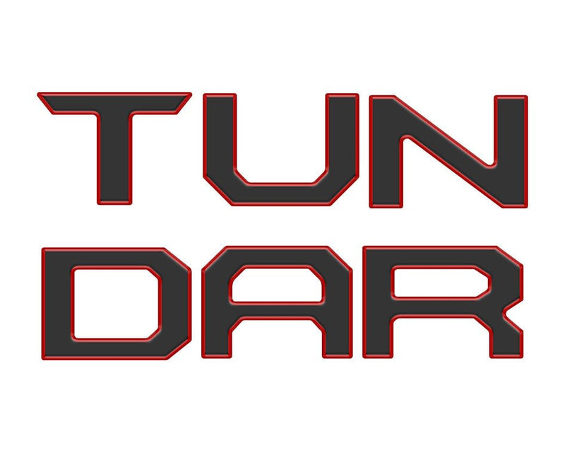 "TUNDRA" Tailgate Letter Inserts Fits 2014-2021 Toyota Tundra - Aspire Auto Accessories