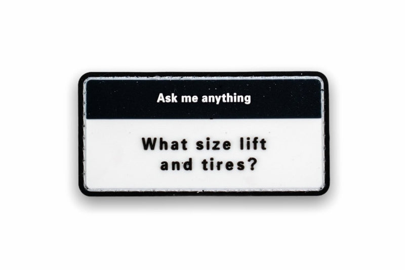What Lift and Tires Patch - Aspire Auto Accessories